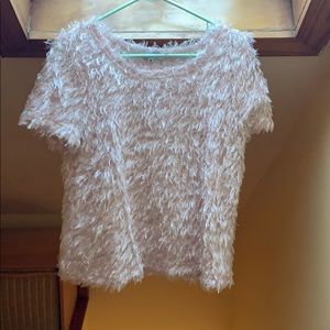 Glamorous feather top (M)